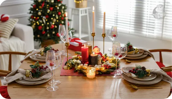 nowoczesny stół wigilijny